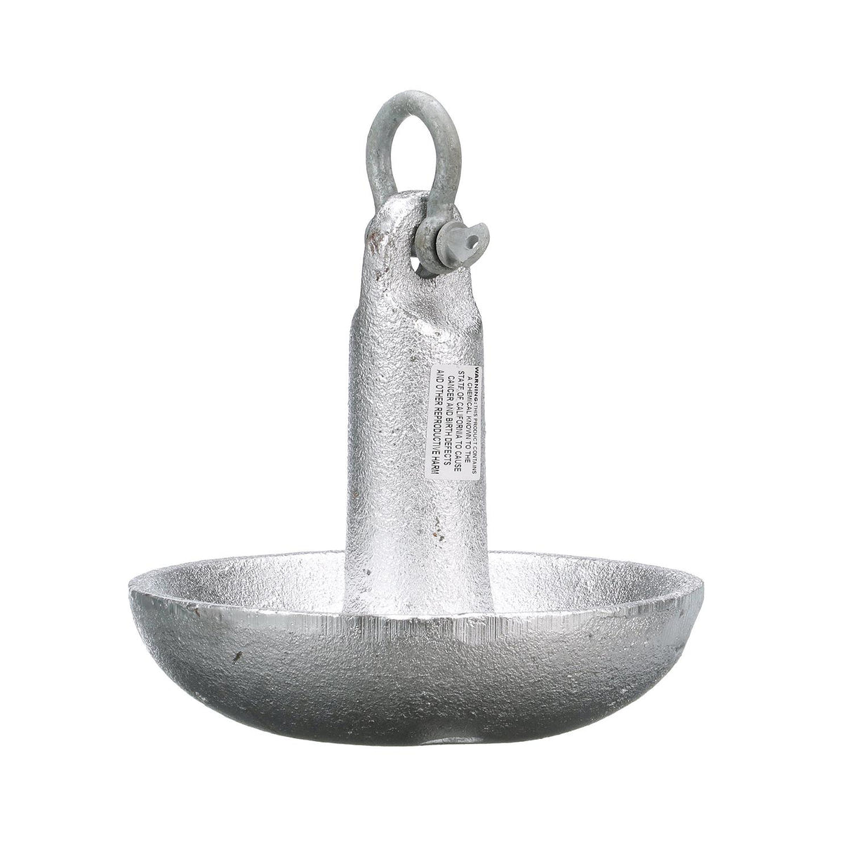 Seachoice Mushroom Anchor, Cast Iron, Aluminum-Painted Silver, 15 Lbs., Boats Up to 16 Ft. Long