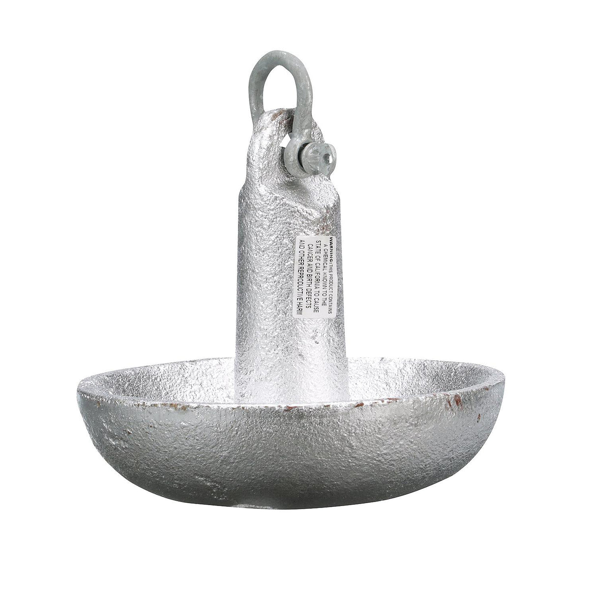 Seachoice Mushroom Anchor, Cast Iron, Aluminum-Painted Silver, 20 Lbs., Boats Up to 24 Ft. Long