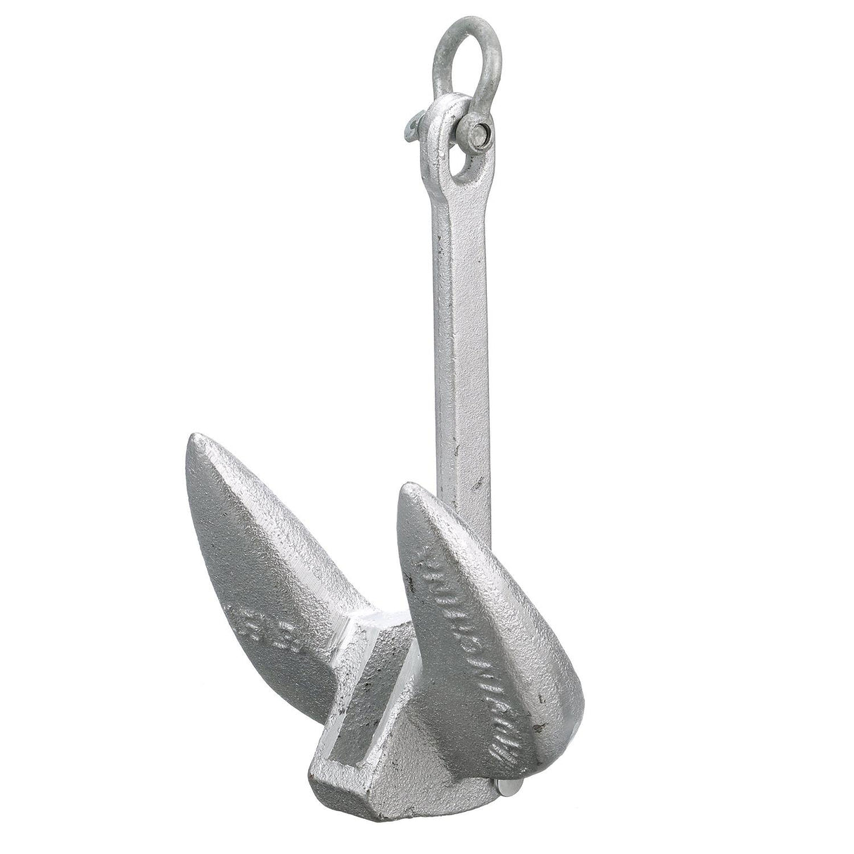 Seachoice Navy Anchor, Aluminum Plated Cast Iron, Silver, 15 Lbs.