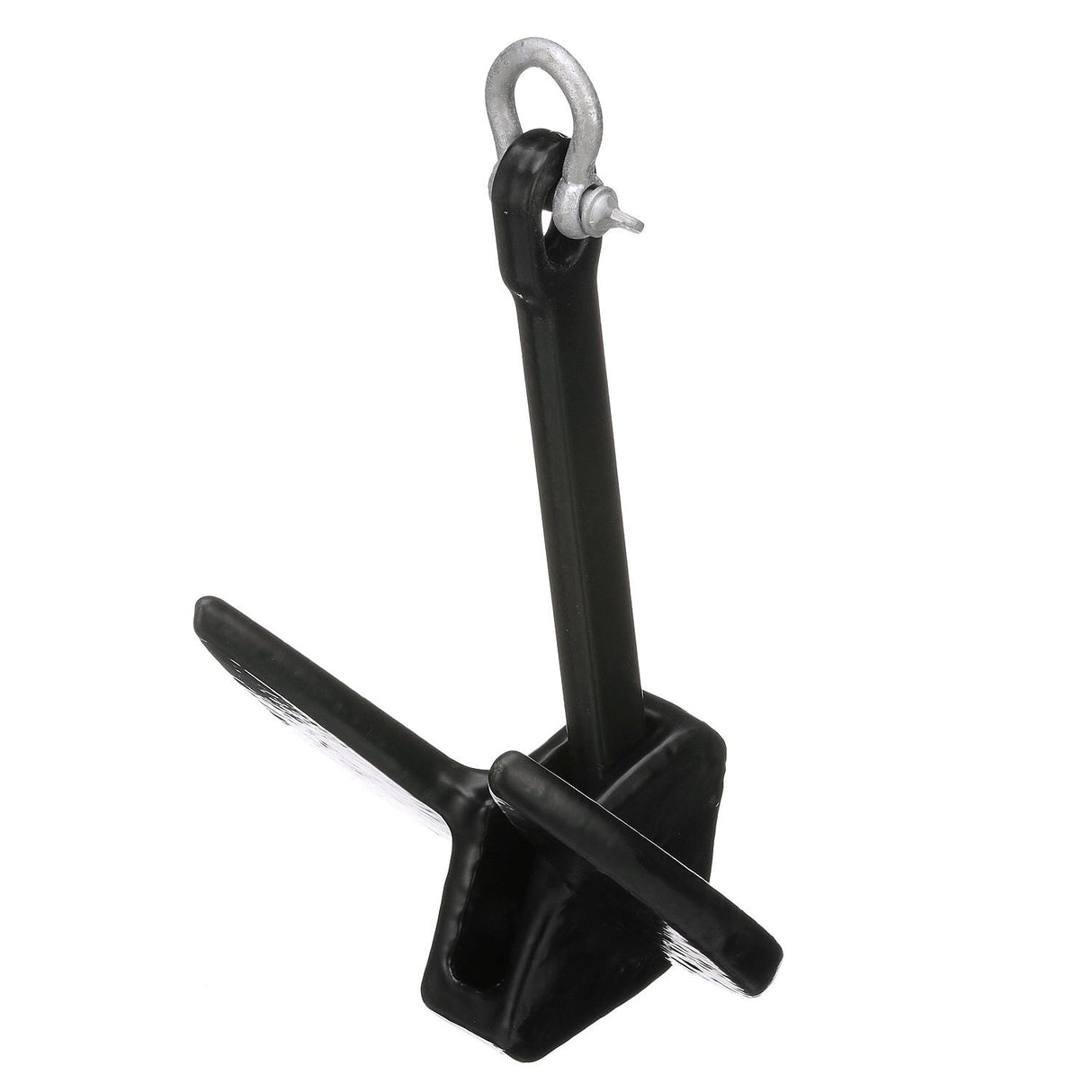 Seachoice Navy Anchor, Vinyl Coated Cast Iron, Black, 15 Lbs.