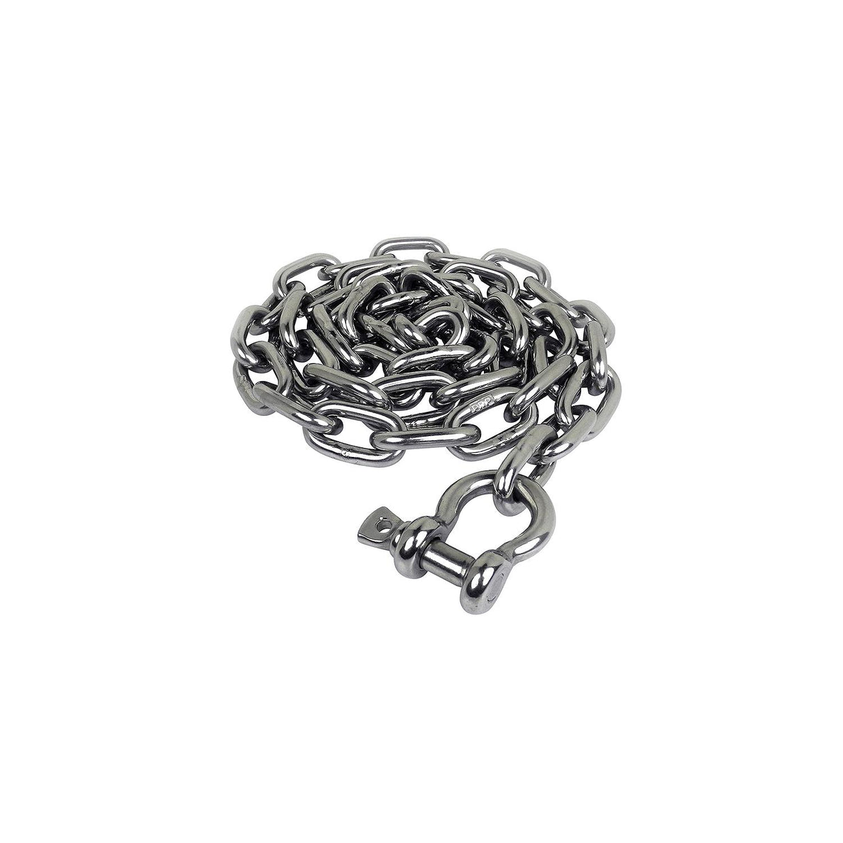 Seachoice 1/4 In. X 4 Ft. Chain, 304 Stainless Steel w/ Shack