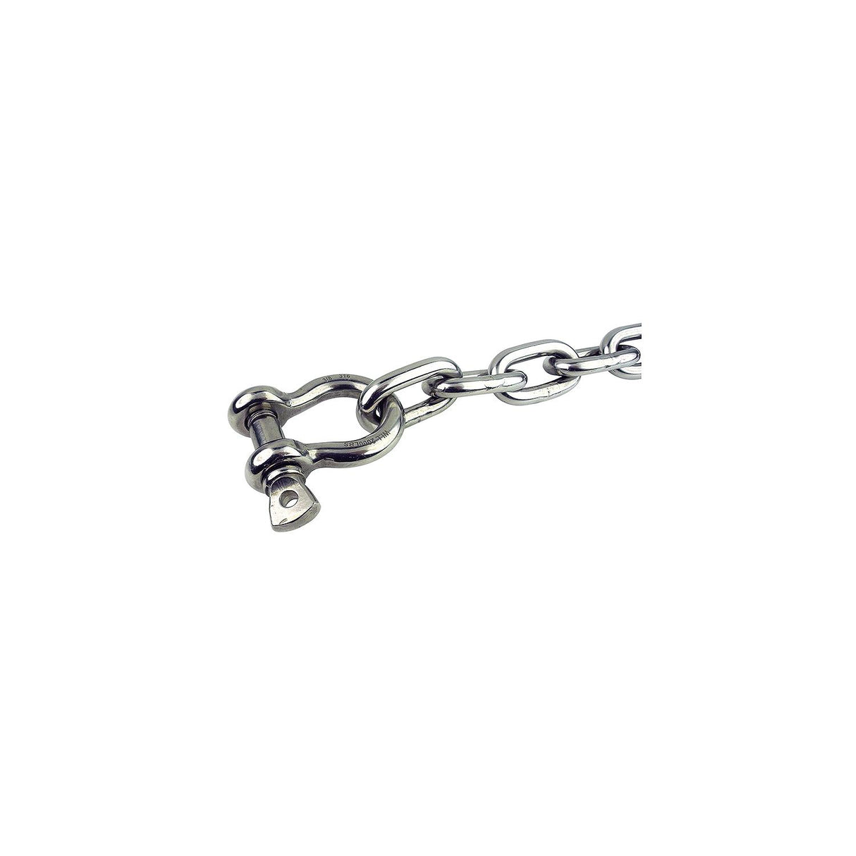 Seachoice 5/16 In. X 5 Ft. Chain, 304 Stainless Steel w/ Shack