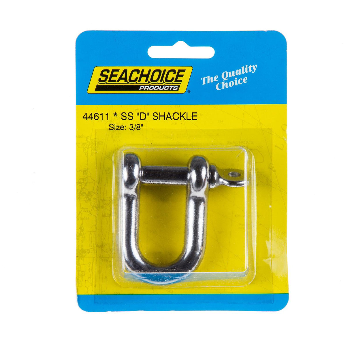 Seachoice D Anchor Shackle, Stainless Steel, 3/8 In.