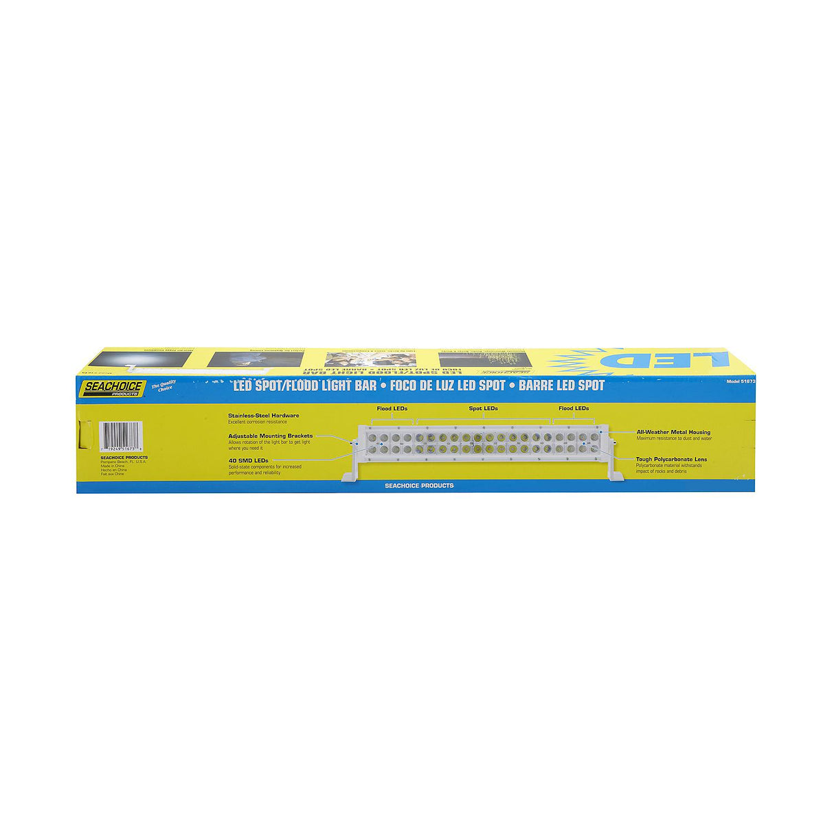 Seachoice 40 LED Bar Spot Light, White