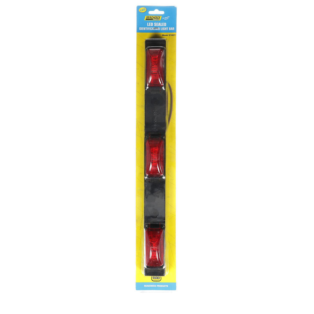 Seachoice Three Light LED Trailer Bar, Waterproof, 15.94 in., Red