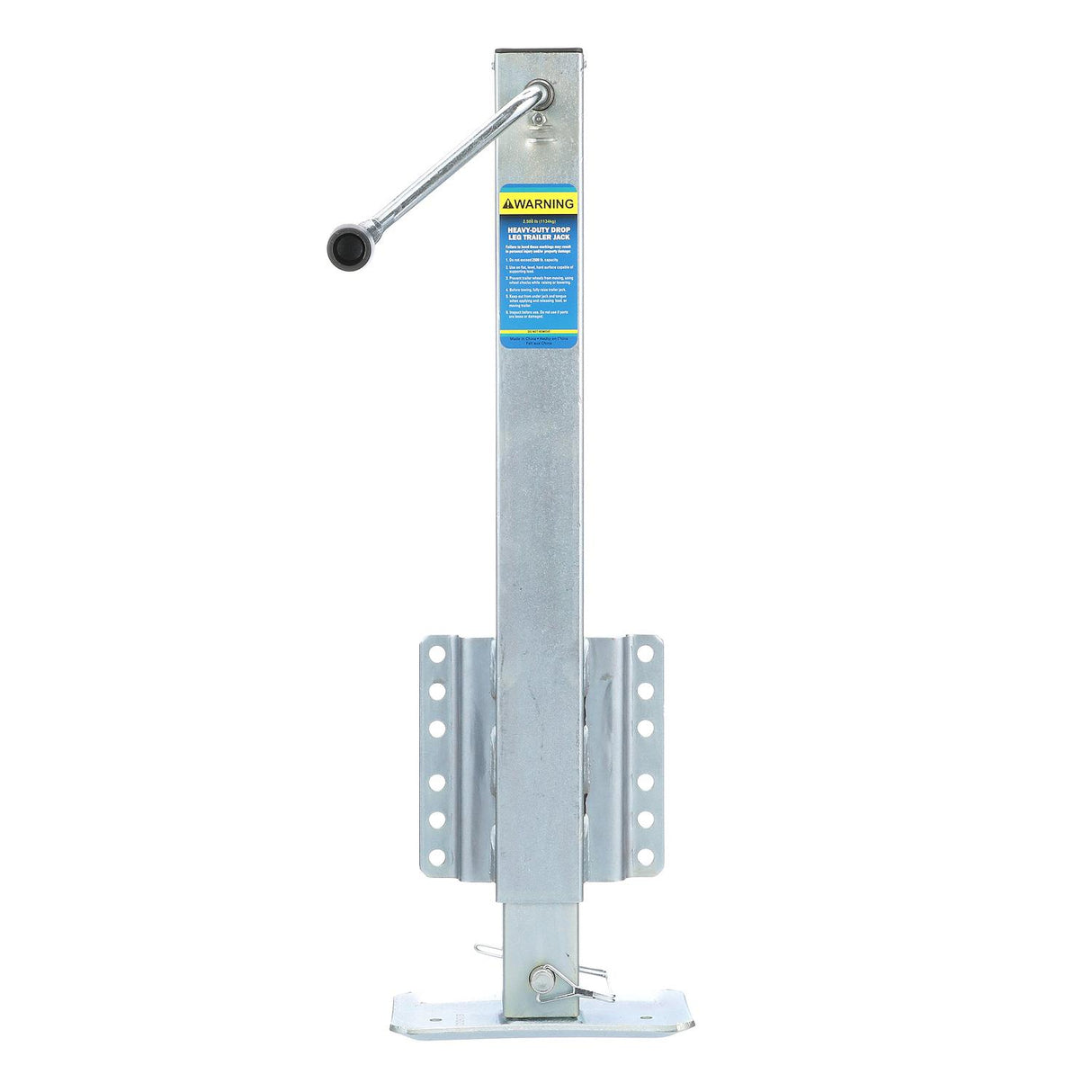 Seachoice Heavy Duty Trailer Jack, Fixed Mount Jack w/ Drop Leg, 28.6 In. of Lift, Max Load 2,500 Lbs.