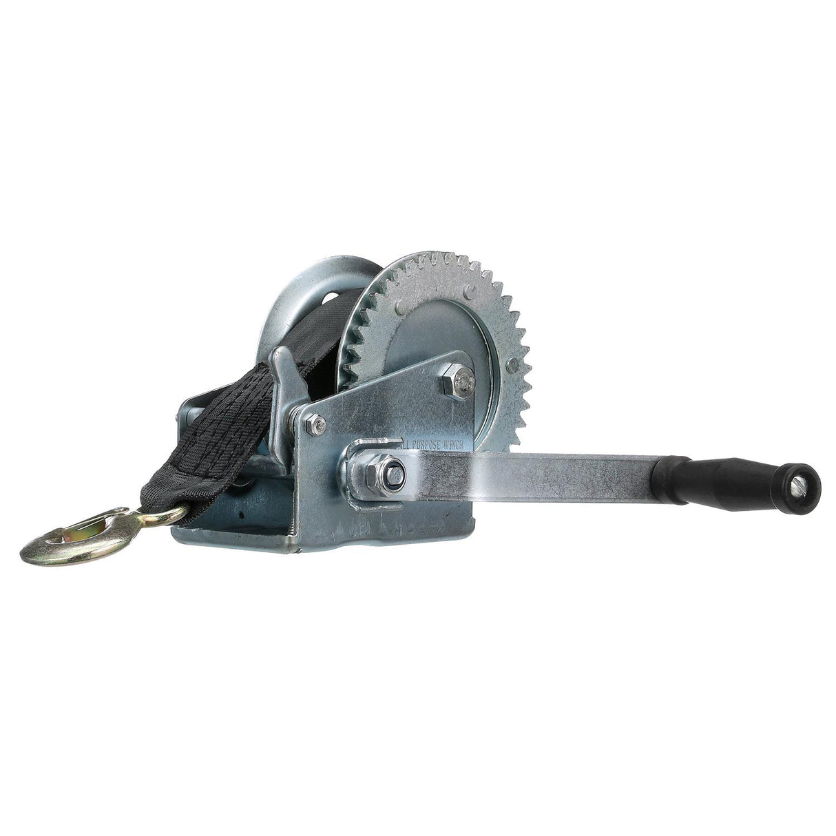 Seachoice 50-52161 Trailer Winch, Max Load 1,000 Pounds, 25-Foot-Long 2-Inch-Wide Strap with Hook