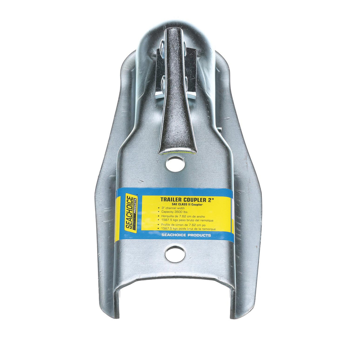Seachoice Trailer Coupler, 3 in. Straight Tongue, 2 in. Ball