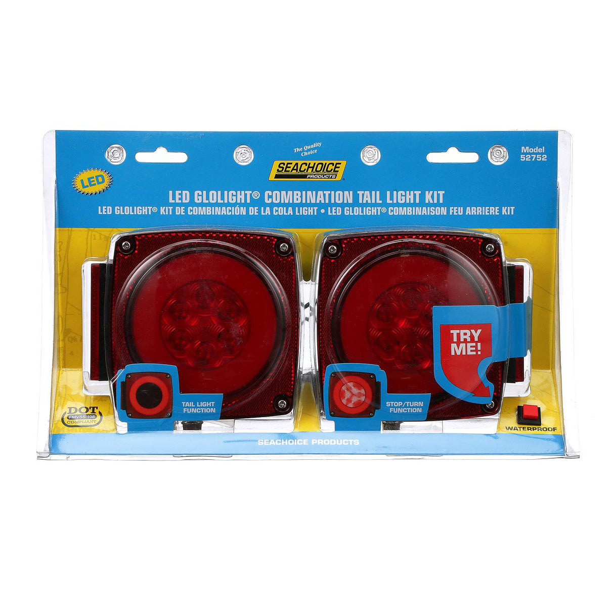 Seachoice Trailer Light Kit, Submersible Under 80 In.