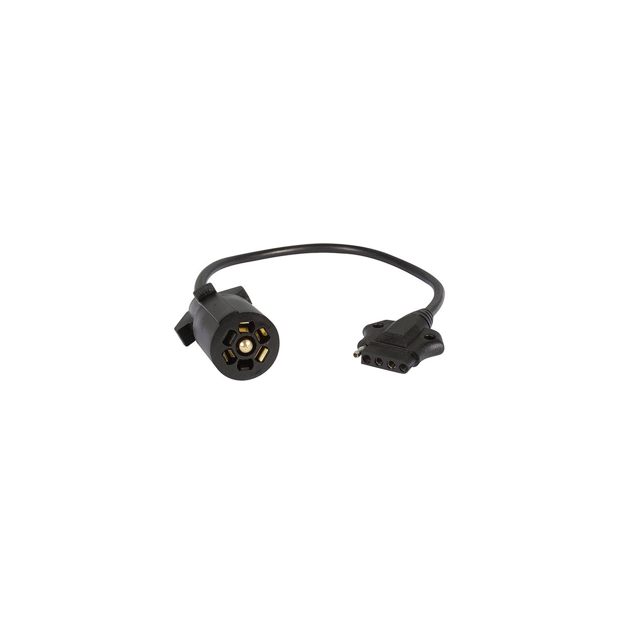 Seachoice 52981 7-Way Round to 5-Way Flat Cable Adapter w/ Lead, 16 In.