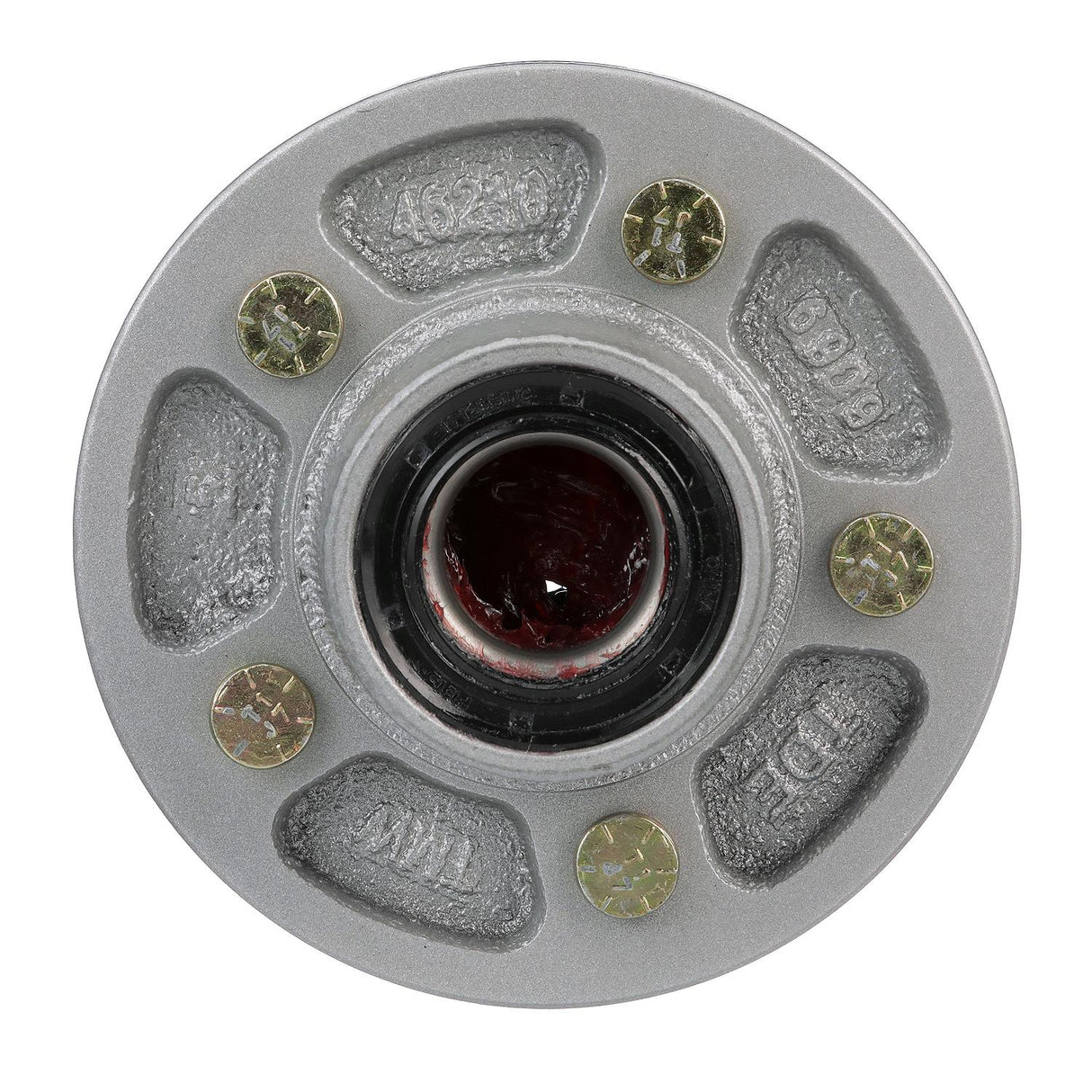 Seachoice 53101 Trailer Wheel Hub, 1-3/8 In. X 1-1/16 In. Axle, 5 Lug, Galvanized, Pregreased