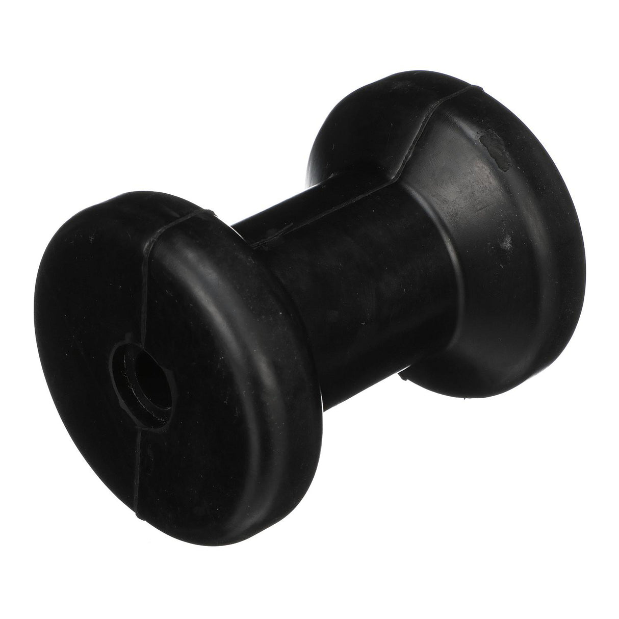 Seachoice Molded Spool Roller w/ Plastic Sleeve, Black Rubber, 5 In. Wide, 5/8 In. ID Hole