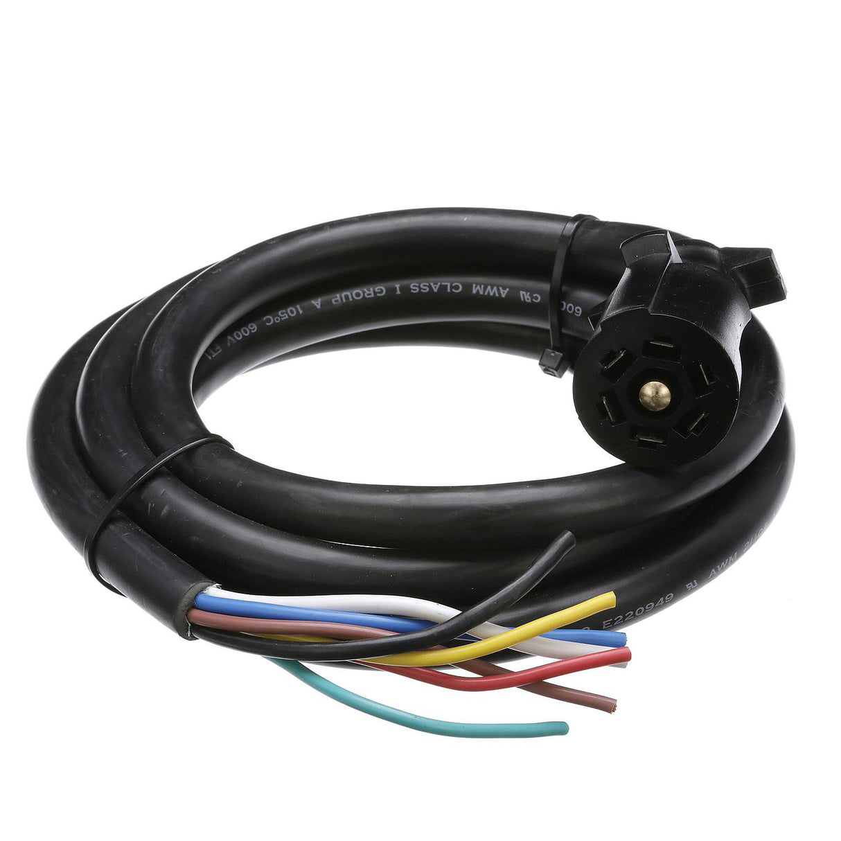 Seachoice 58111 Trailer Molded Connector, 7 Way, 8 Ft.