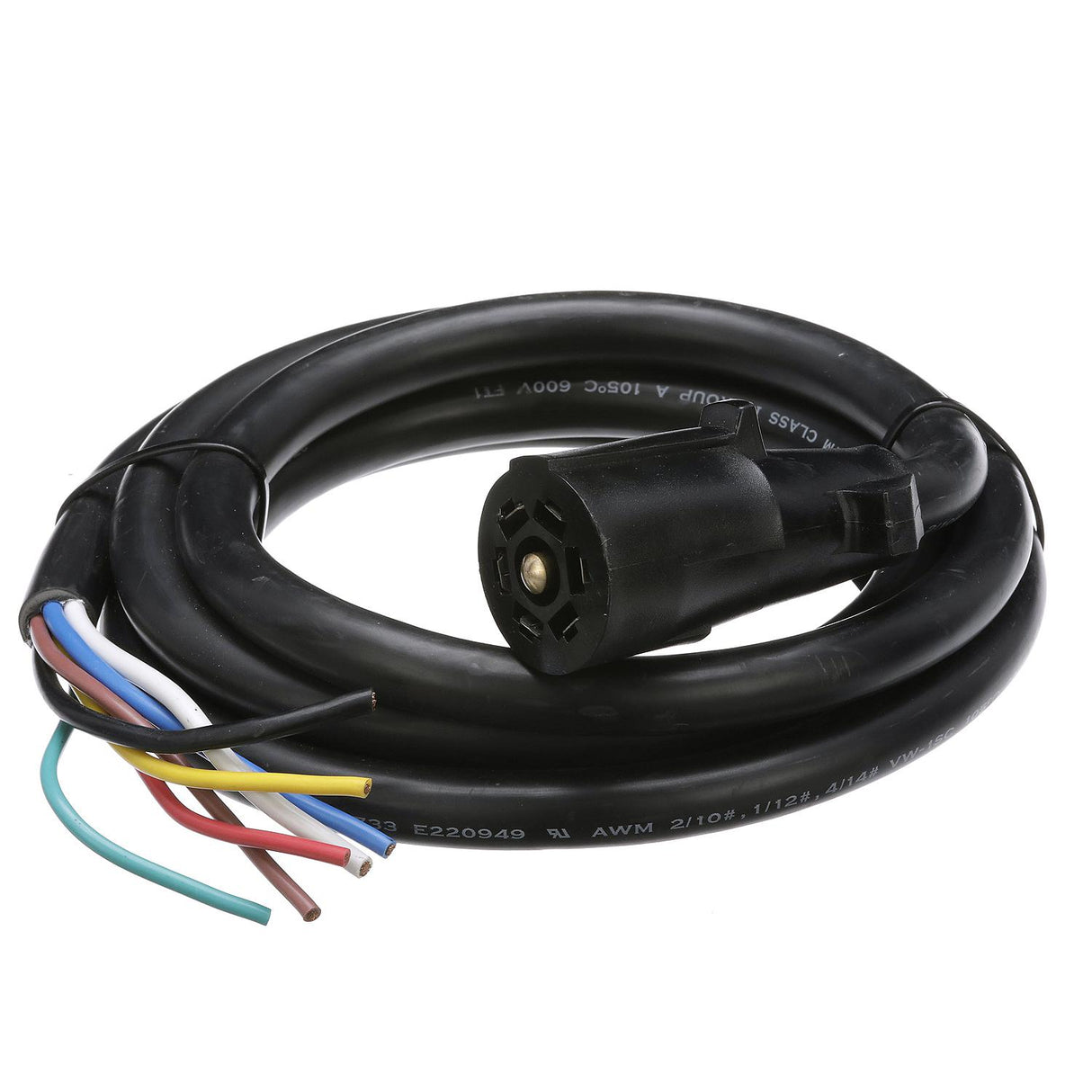 Seachoice 58111 Trailer Molded Connector, 7 Way, 8 Ft.