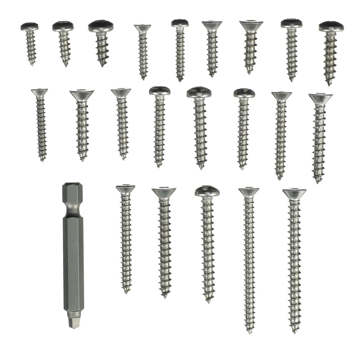 Seachoice Stainless Steel Tapping and Machine Screw Kit, 226 Piece