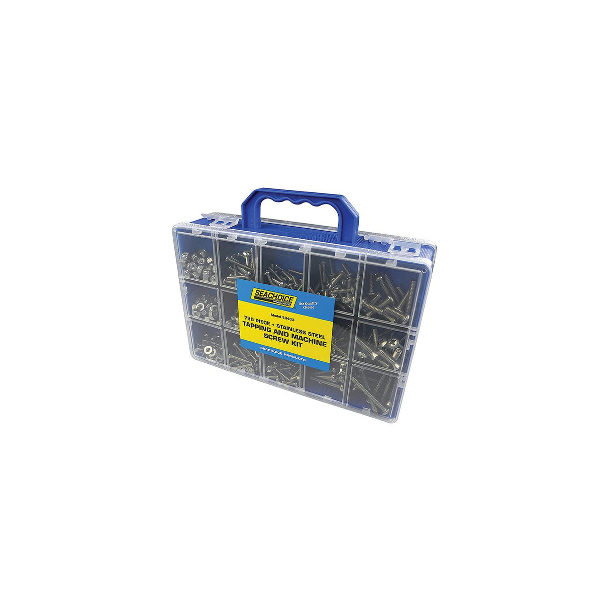 Seachoice Stainless Steel Tapping and Machine Screw Kit, 750 Piece