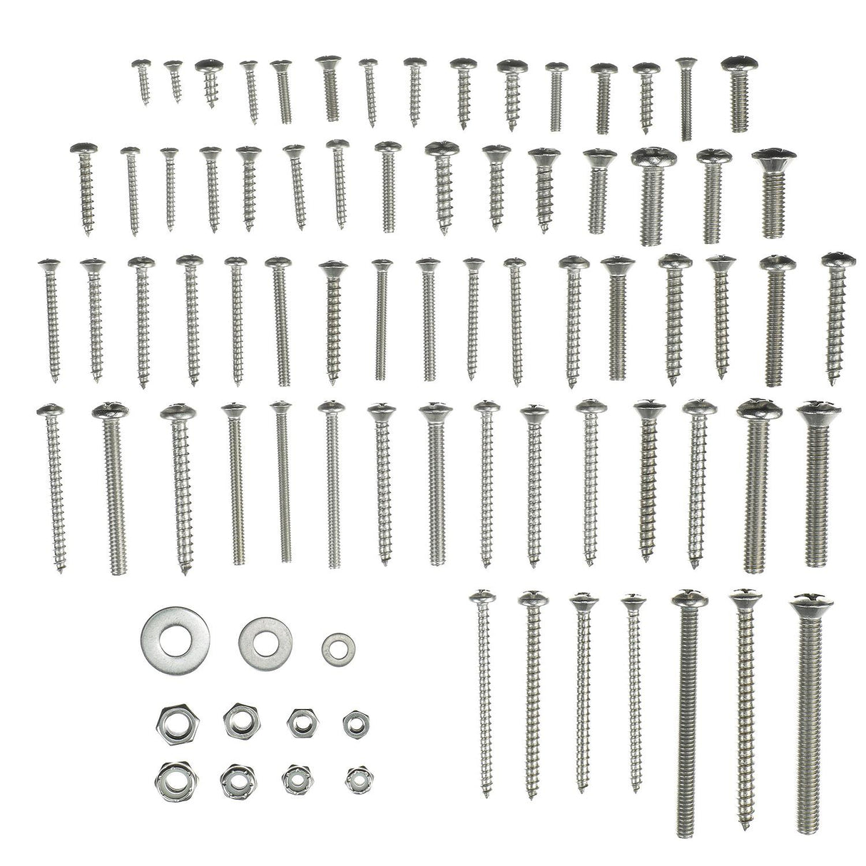 Seachoice Stainless Steel Tapping and Machine Screw Kit, 1,008 Piece