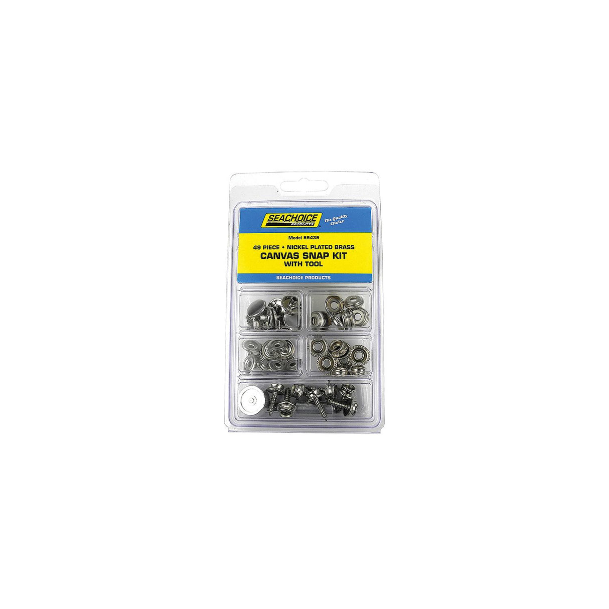 Seachoice 49-Piece Canvas Snap Kit with Tool, for Boat Covers and Canvas Covers