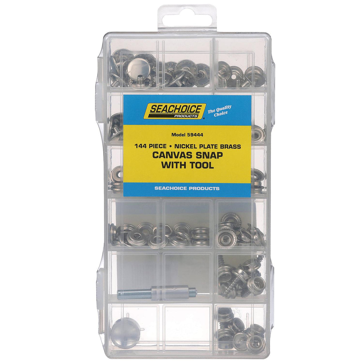 Seachoice 144-Piece Canvas Snap Kit with Tool, for Boat Covers and Tonneau Covers
