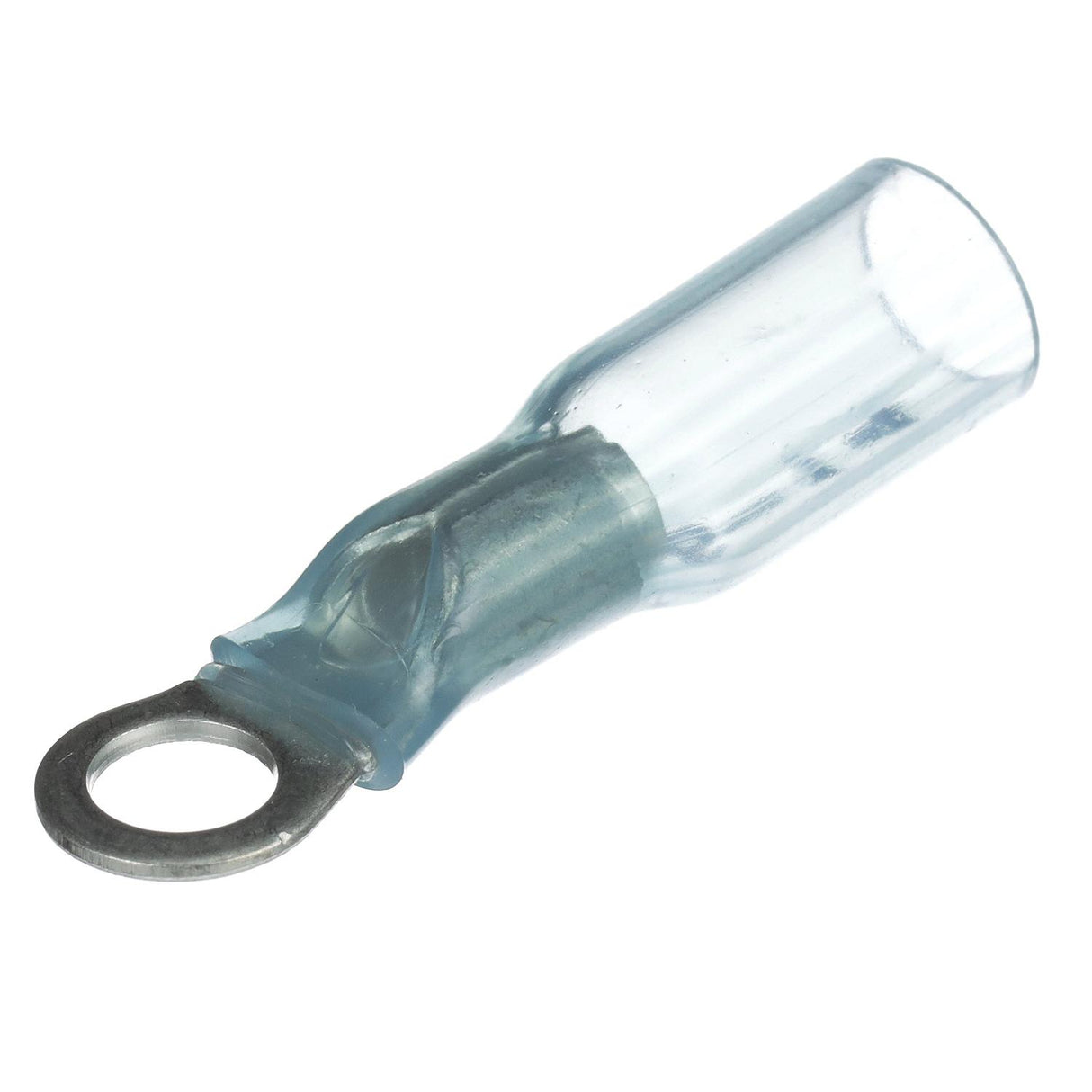 Seachoice Marine Grade Heat-Shrinkable Ring Terminal, Fits #10 Stud, 16-14 Wire Range, Blue, Pack of 25