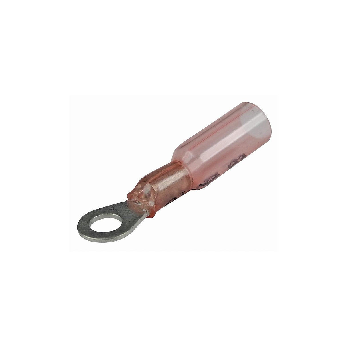 Seachoice Marine Grade Heat-Shrinkable Ring Terminal, Fits #10 Stud, 22-18 Wire Range, Red, Pack of 25