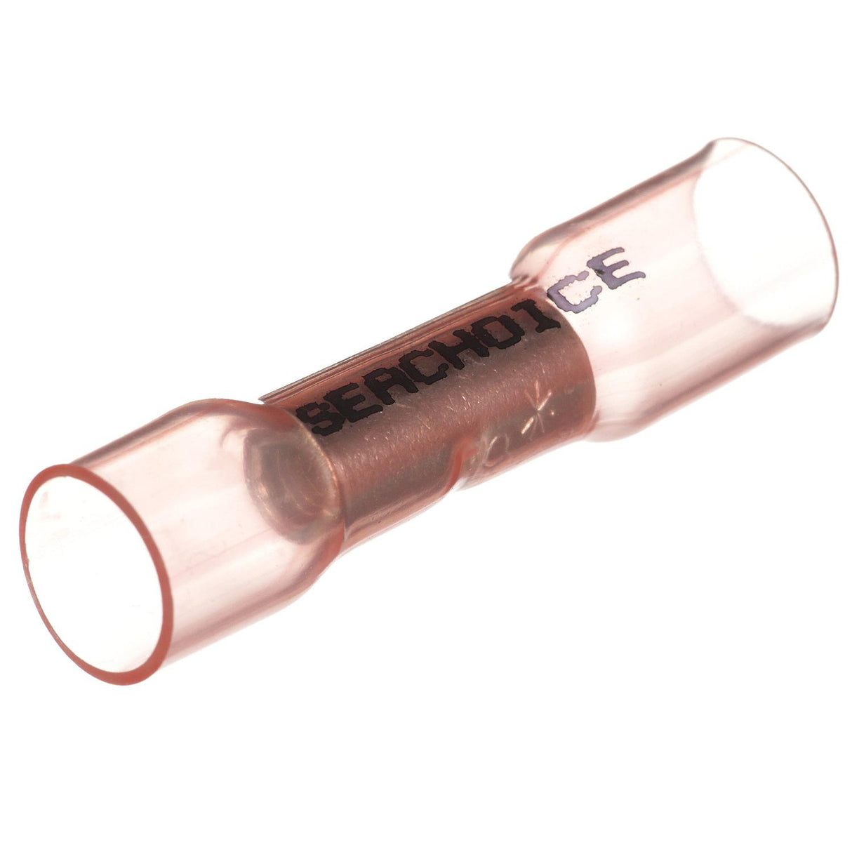 Seachoice Heat Shrink Butt Connector Wire, Solderless, Fits 8 Gauge Wire, Red, Pack of 25