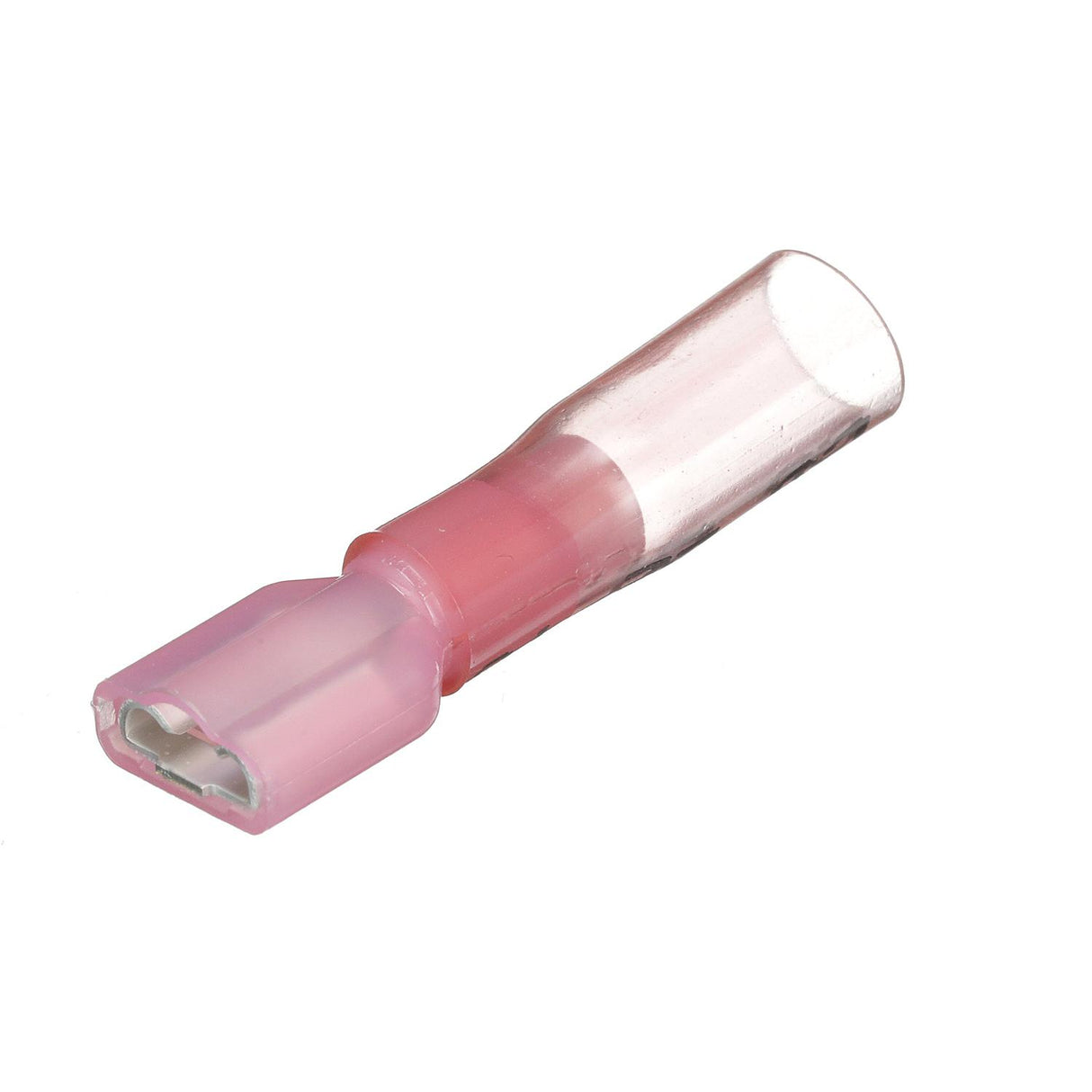 Seachoice Heat Shrink Insulated Disconnect, Marine Grade Heat-Shrinkable Female Disconnect Terminals, Red, Pack of 25, 22-18 Wire Range