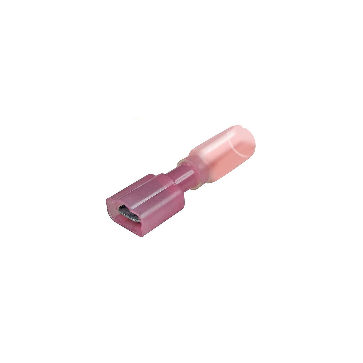 Seachoice Heat Shrink Insulated Disconnect, Marine Grade Heat-Shrinkable Male Disconnect Terminals, Red, Pack of 25, 22-18 Wire Range