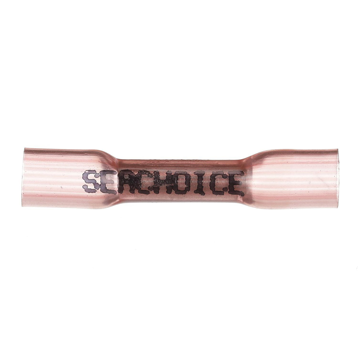 Seachoice 3-to-1 Heat Shrink Butt Connector, Marine Grade Heat-Shrinkable Butt Splices, Red, Pack of 500, 22-18 Wire Range