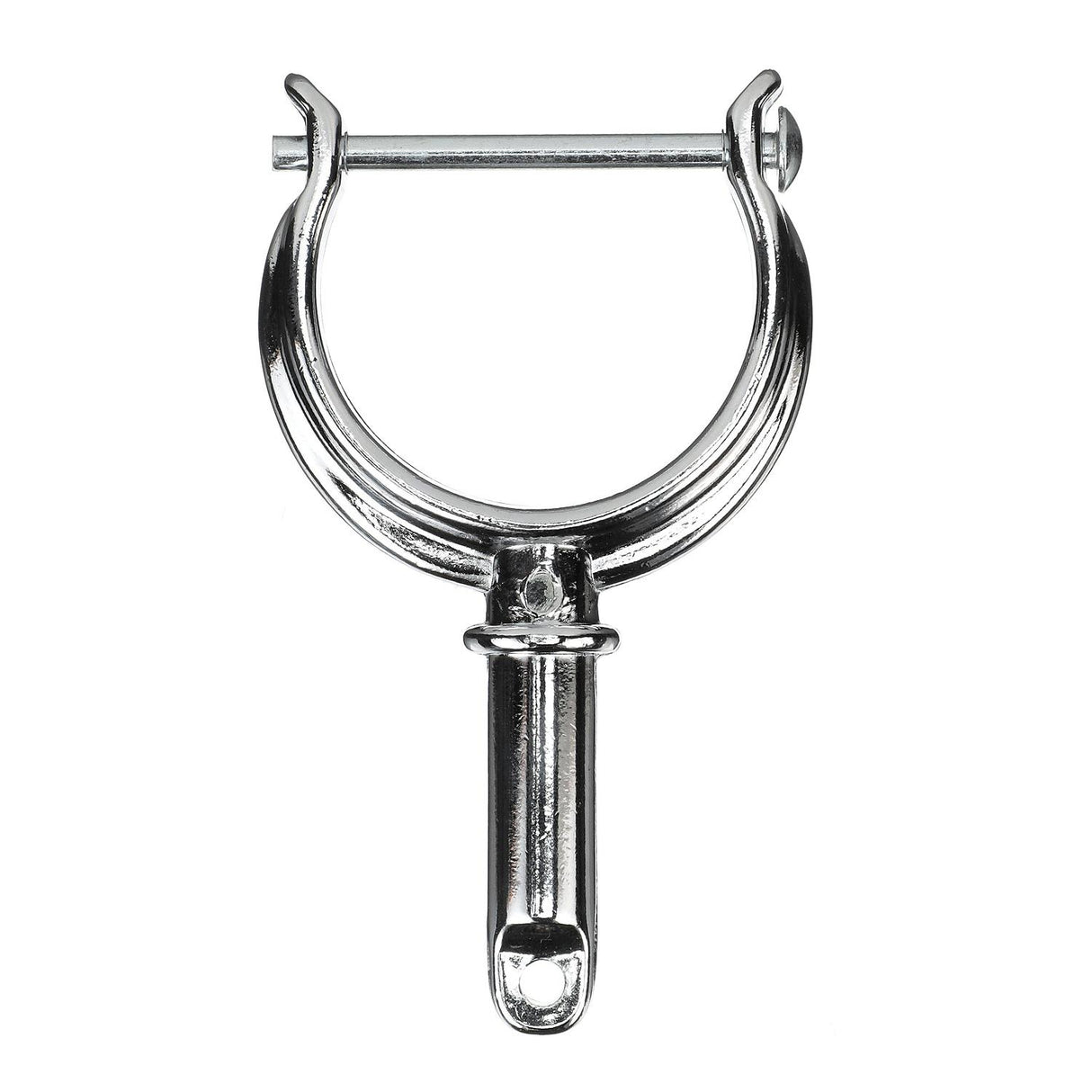 Seachoice Top-Mount Rowlock Horns Set, Chrome-Plated Zinc, Includes 2 Rowlocks w/ Locking Pins