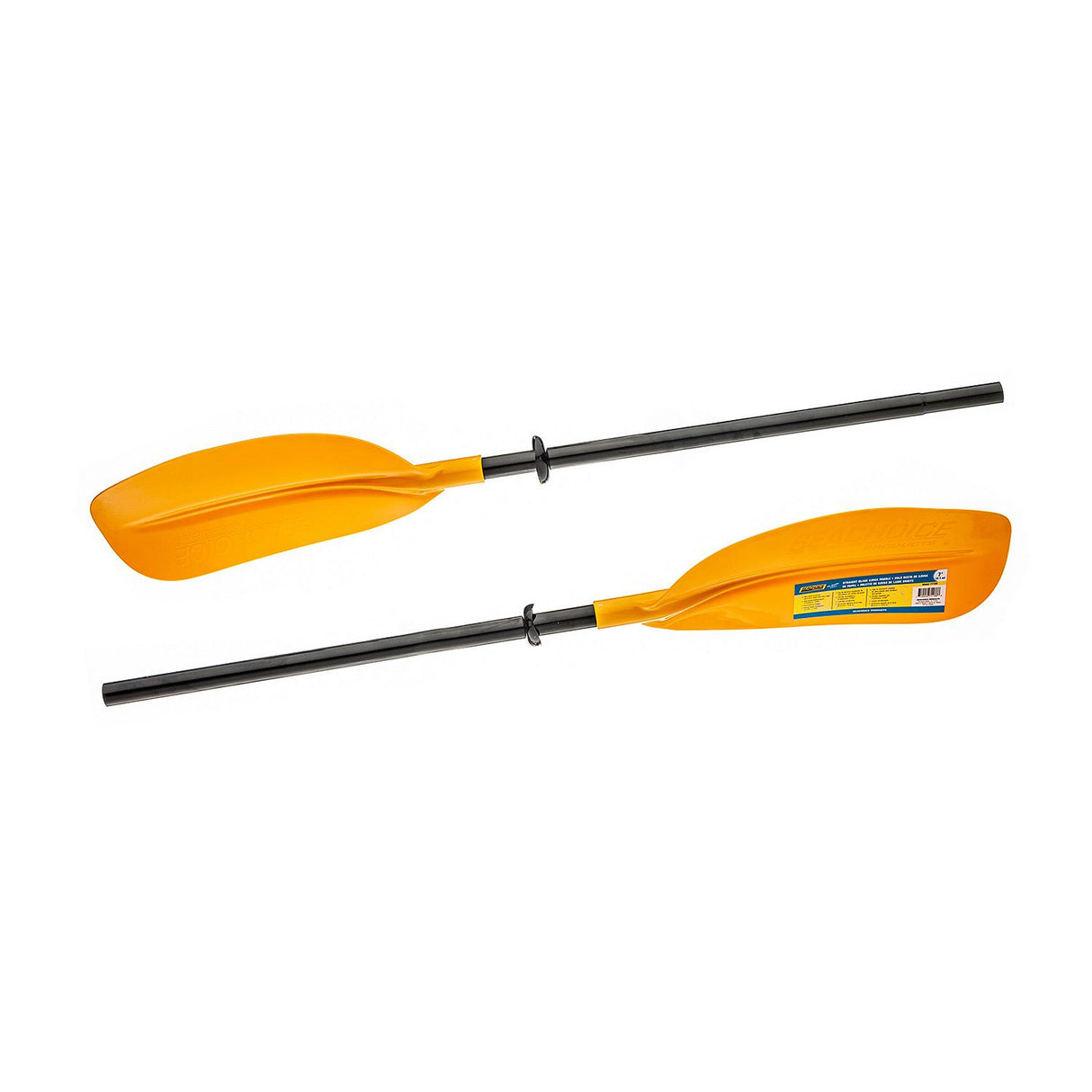 Seachoice 7 Ft. Straight-Blade Kayak Paddle, 2-Piece 1-1/8 in. Dia. Anodized Aluminum Shaft, 19-3/8 in. X 7-3/4 in. Blades