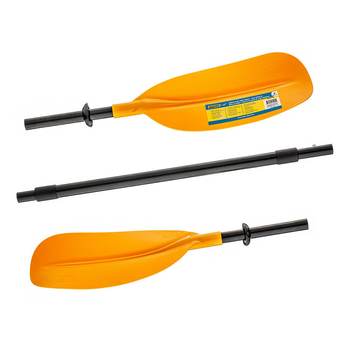 Seachoice 8 Ft. 3-Piece Straight-Blade Kayak Paddle, 19-3/8 In. X 7-3/4 In. Blades, 1-1/8 In. Dia. Anodized Aluminum Shaft