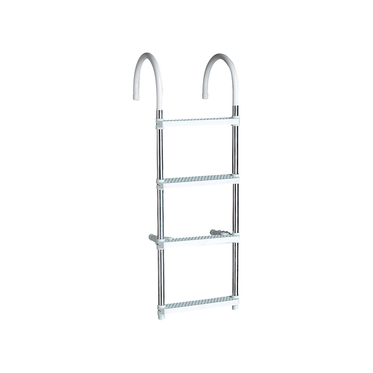 Seachoice Aluminum Boarding Ladder, 4 Steps, 15 in. Wide X 47 in. Tall