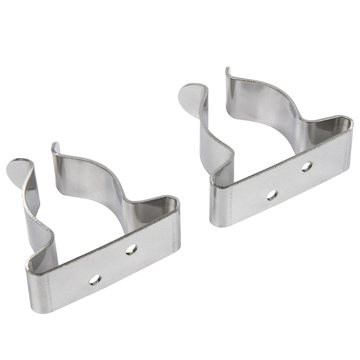 Seachoice Spring Clamps, Pack of 2, Polished Stainless Steel, 1-1.75 in. Size