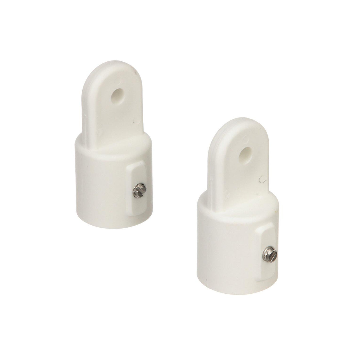 Seachoice Plastic External Eye Ends for Canopy Top, White, 7/8 in. OD, Pack of 2