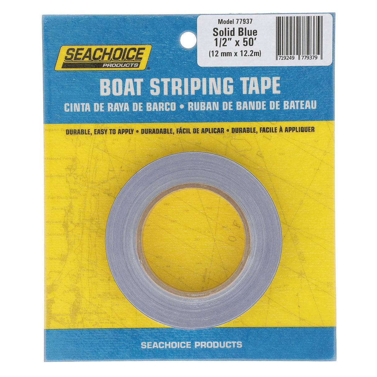 Seachoice Self-Adhesive Boat Striping Tape, 3 Mil Vinyl, 1/2 in. X 50 Ft., Blue