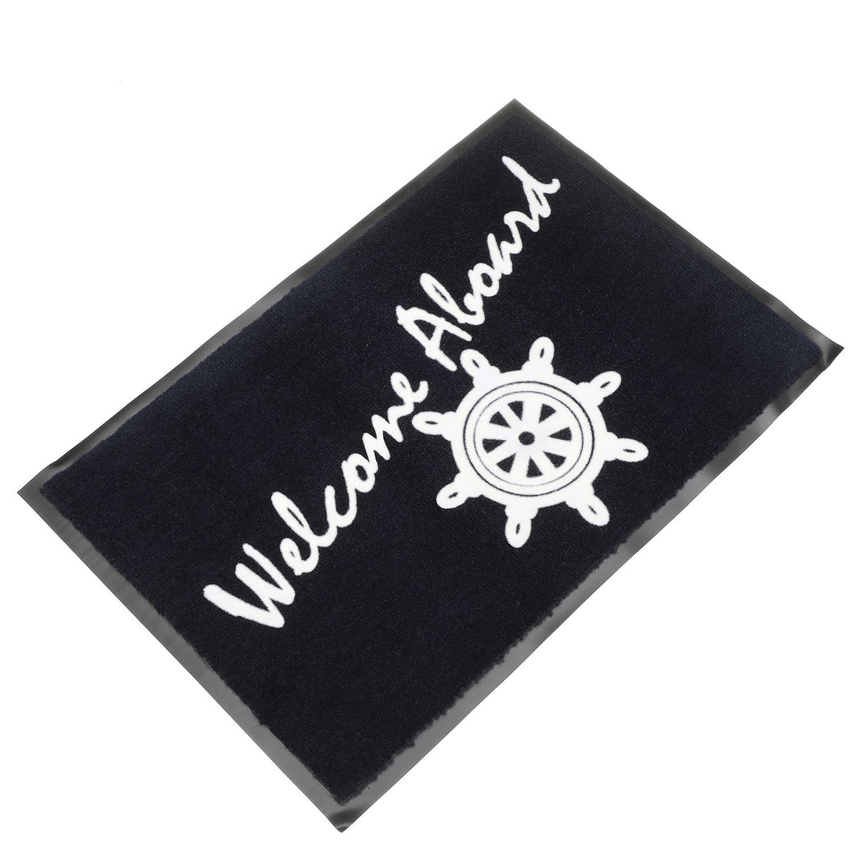 Seachoice Welcome Aboard Mat, Navy Blue, 18 In. X 27 In., Boat