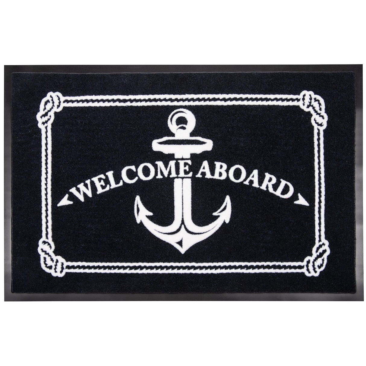 Seachoice Welcome Aboard Mat, Navy Blue, 18 In. X 27 In., Boat