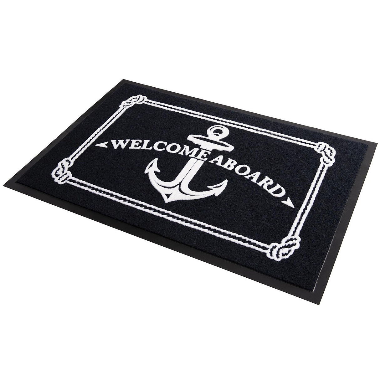Seachoice Welcome Aboard Mat, Navy Blue, 18 In. X 27 In., Boat