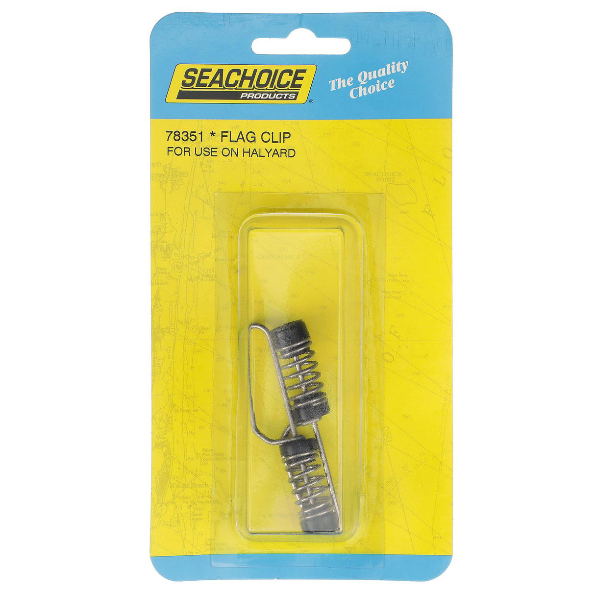 Seachoice Flag Clips, 304 Stainless Steel, For Halyards or Outrigger Lines, Pack of 2