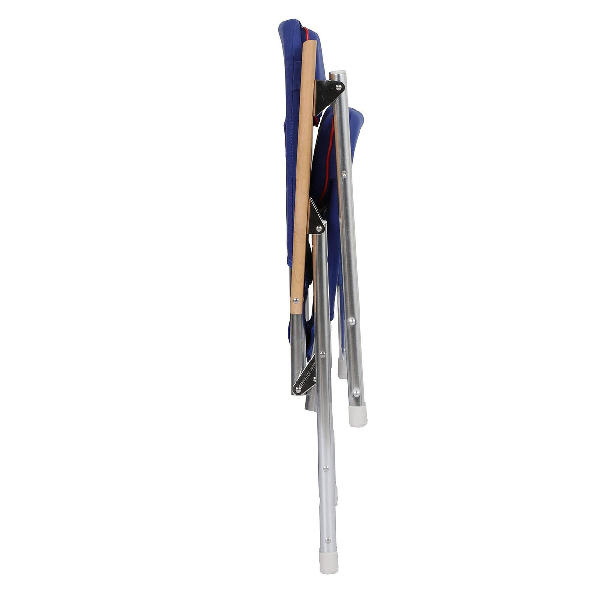 Seachoice High-Back Canvas Folding Chair, Blue w/ Red Trim, Folds For Easy Storage