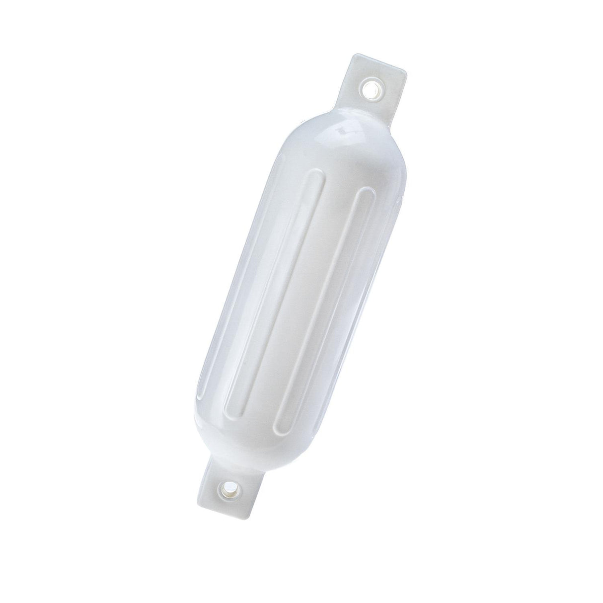 Seachoice Twin Eye Ribbed Boat Fender, White, 5-1/2 In. X 20 In.