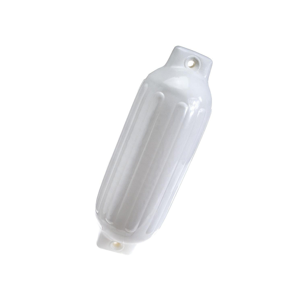 Seachoice Twin Eye Ribbed Boat Fender, White, 8-1/2 In. X 27 In.