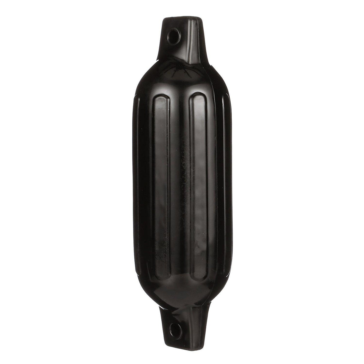 Seachoice Twin Eye Ribbed Boat Fender, Black, 1/2 in. Eye, Ideal for 10-20 Ft. Boats
