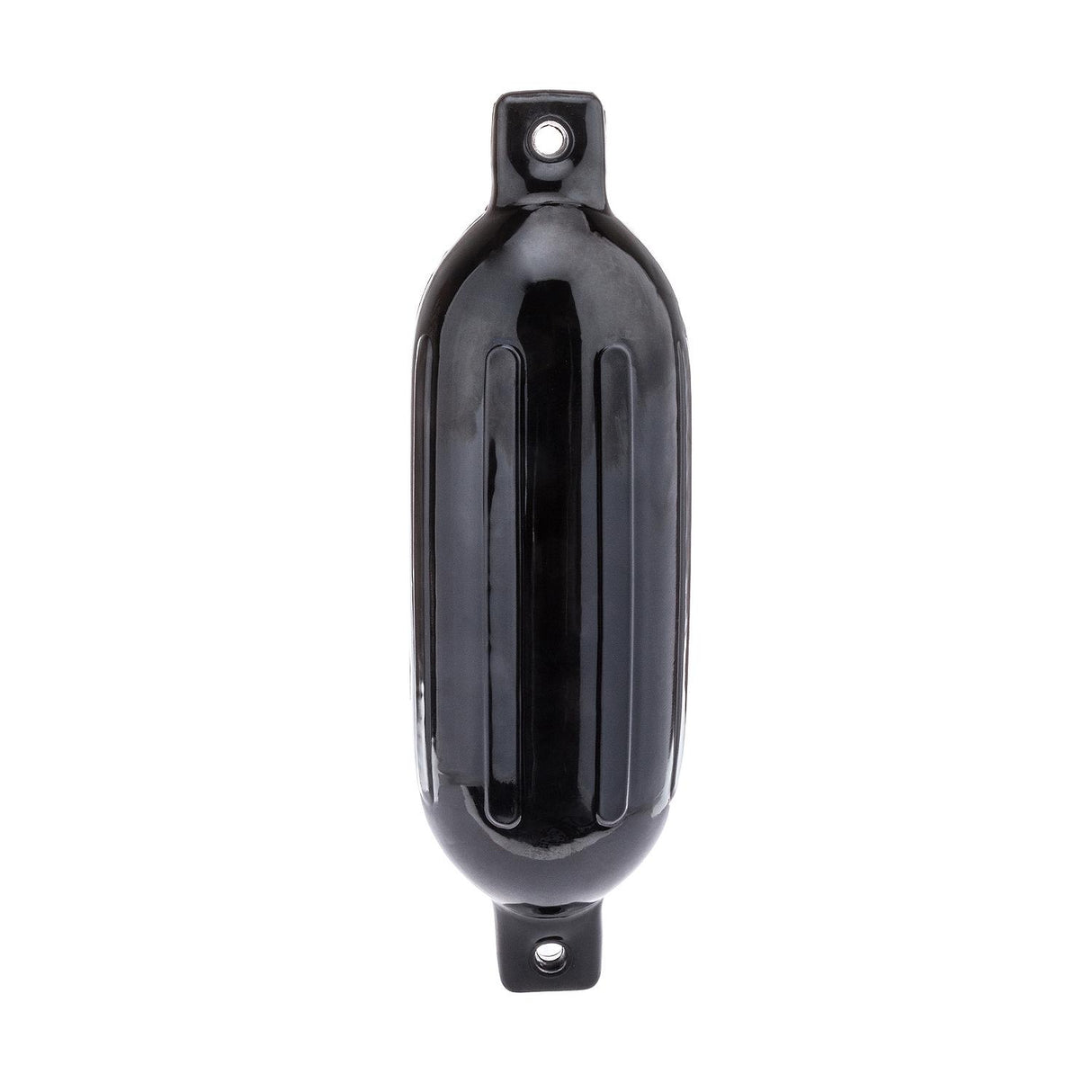 Seachoice Twin Eye Ribbed Boat Fender, Black, 6-1/2 In. X 23 In.