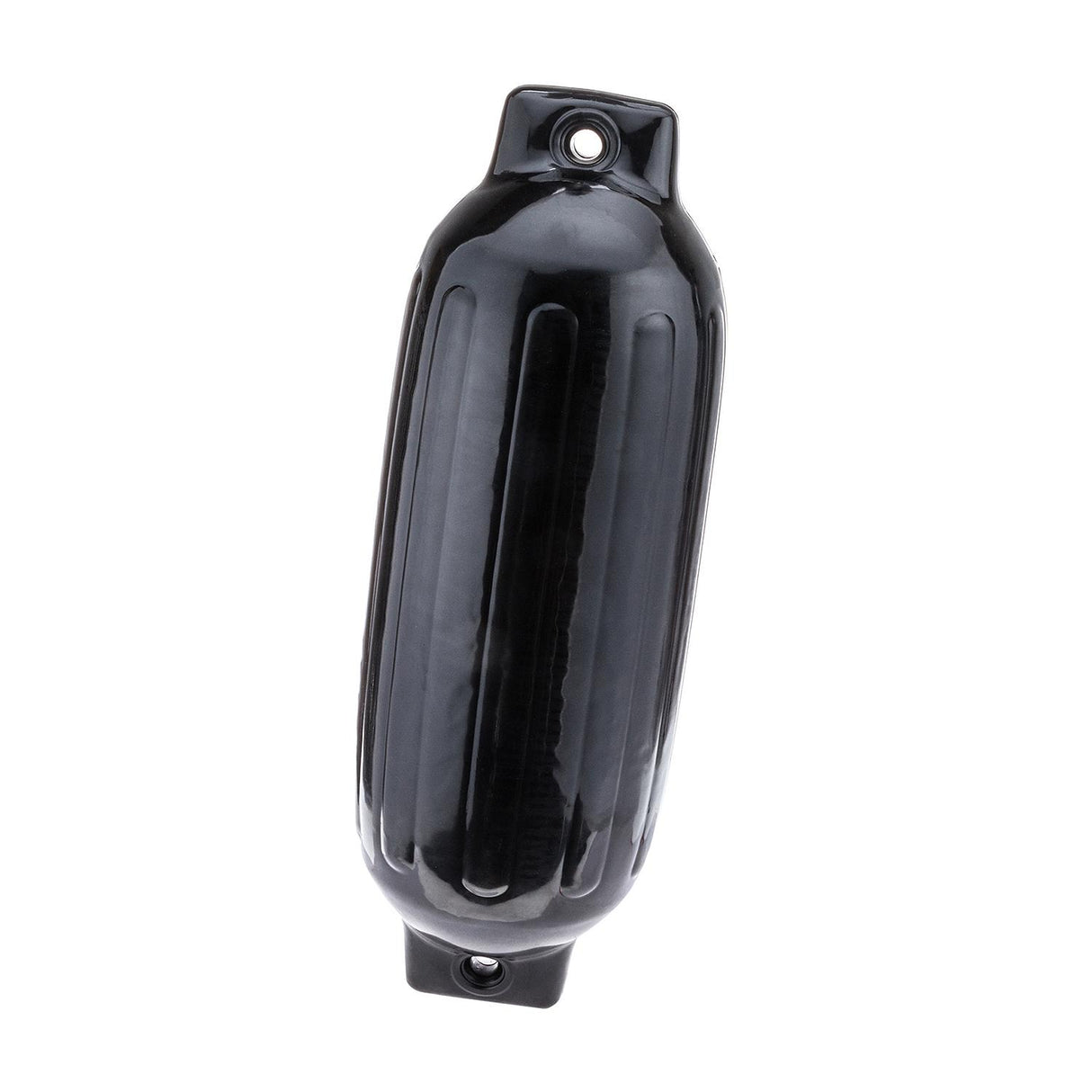 Seachoice Twin Eye Ribbed Boat Fender, Black, 8-1/2 In. X 27 In.
