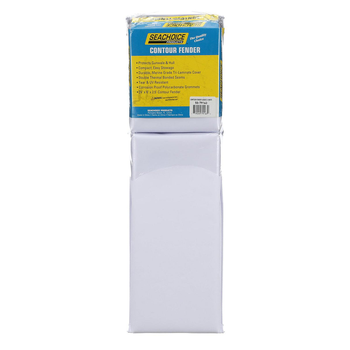 Seachoice 79163 Contour Fender Dock Bumper, 24 in. X 6 in., White