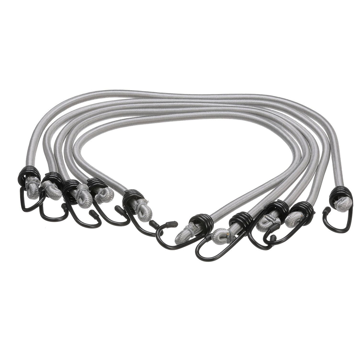 Seachoice Elastic Shock Bungee Cords, 3/4 in. Hooks, 30 in. Long, Pack of 5