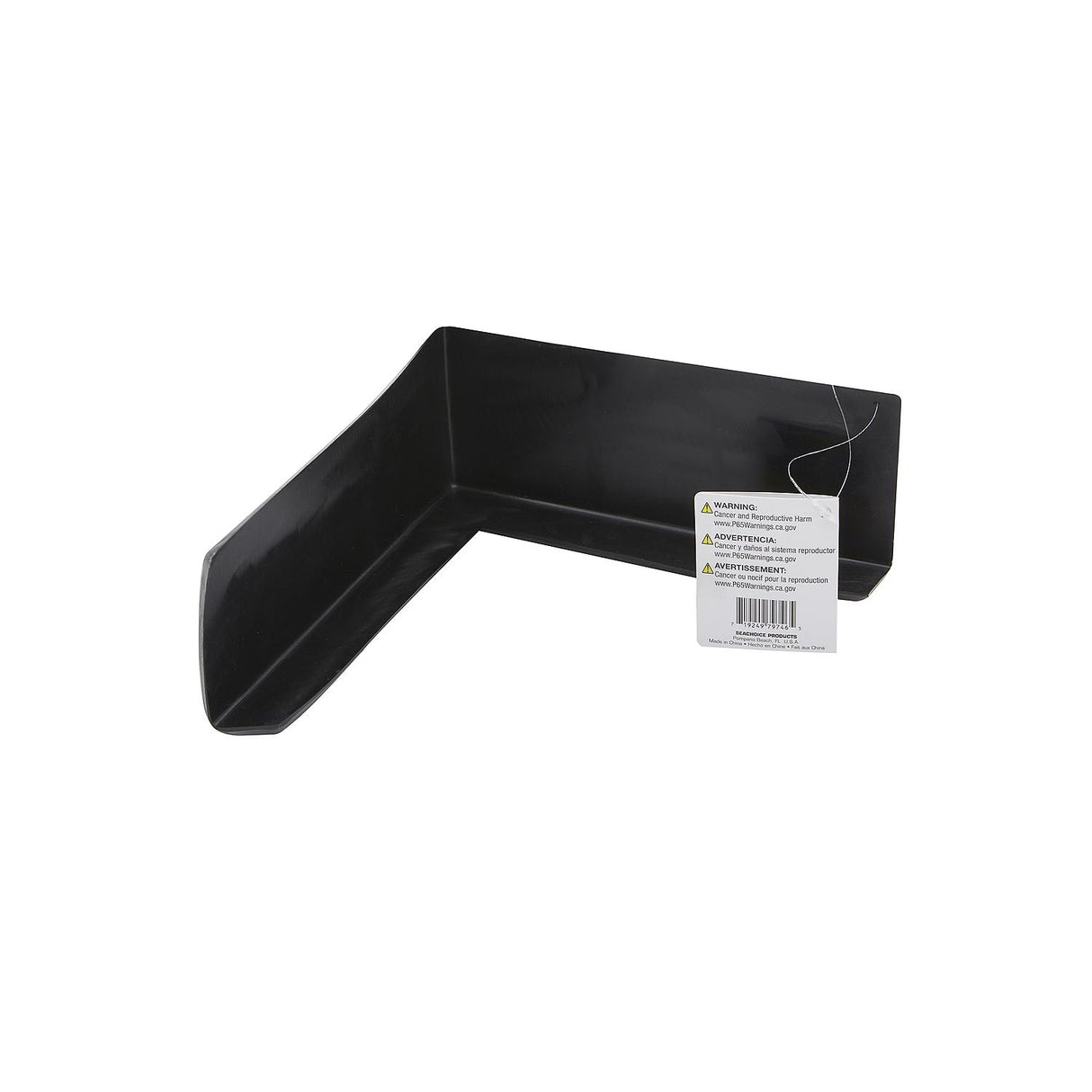 Seachoice 12 In. PVC Dock Bumper Corner, Black