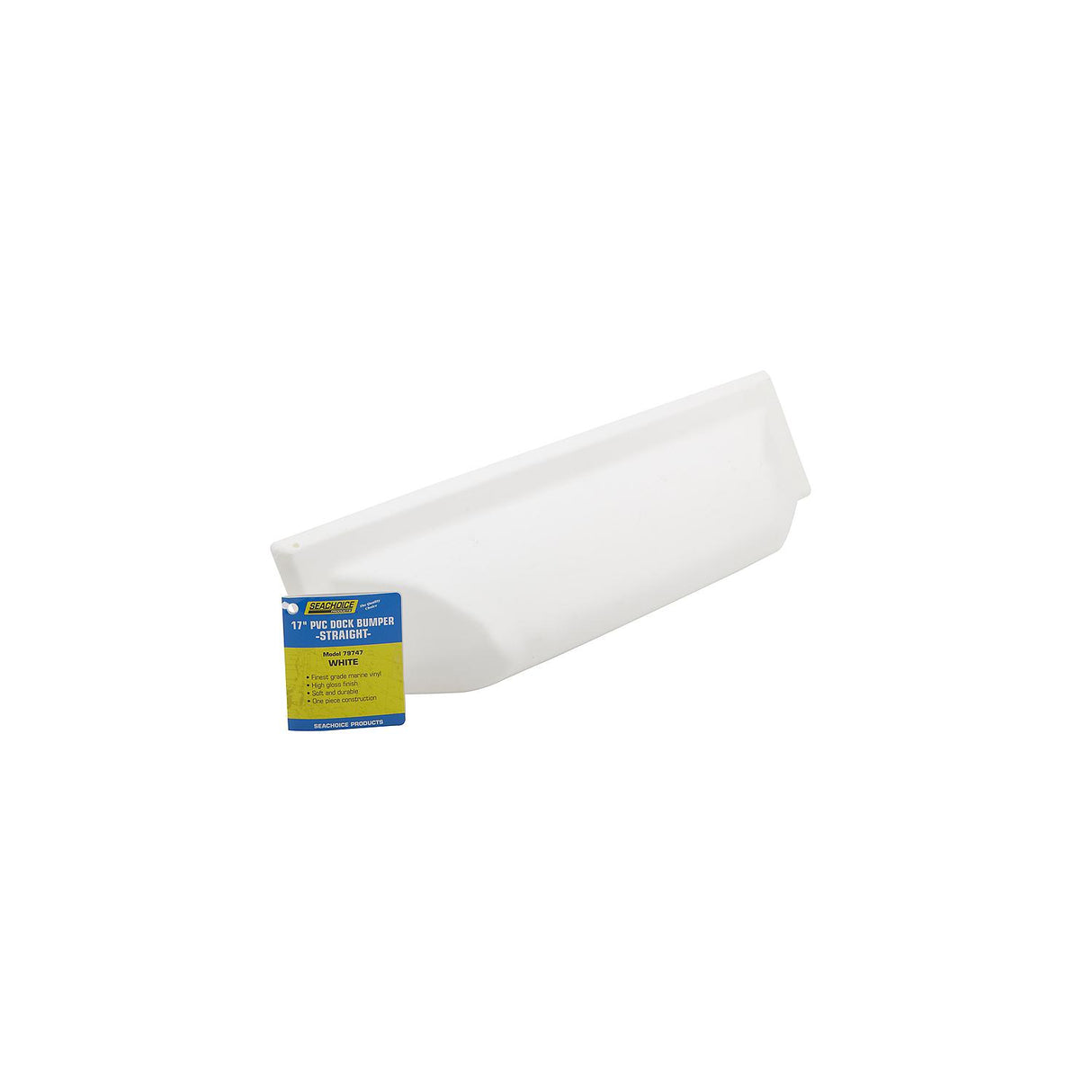 Seachoice Dock Bumper, White, 17 in.